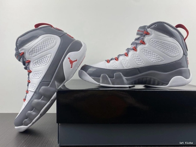 1st Kicks Shoes Red CT8019-162 Jordan 9 Air Fire 0730